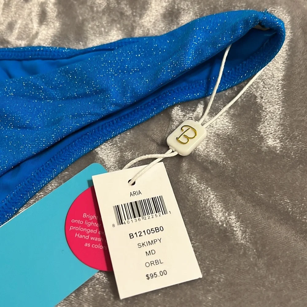 BRAND NEW BEACH BUNNY GLITTER ✨ LEXI X SIZE M blue - Picture 5 of 8